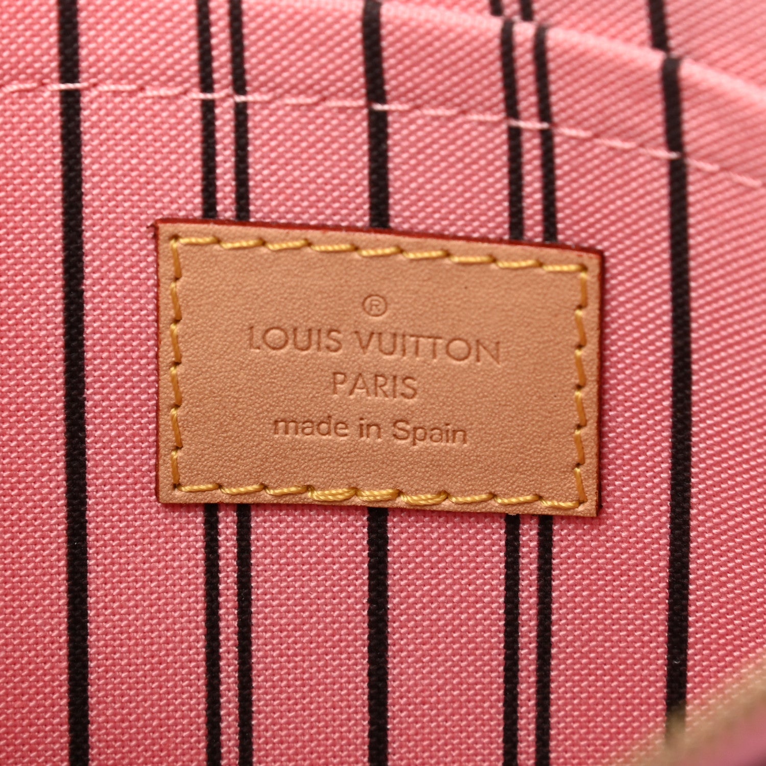 Louis Vuitton Monogram Neverfull MM GM Pochette Sugar Pink 6 of 7