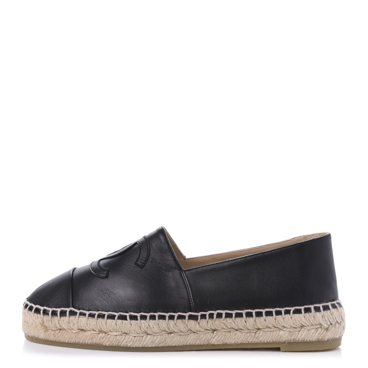 Lambskin CC Espadrilles 36 Black