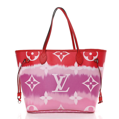 Louis Vuitton Monogram Escale Neverfull MM Rouge 3 of 10