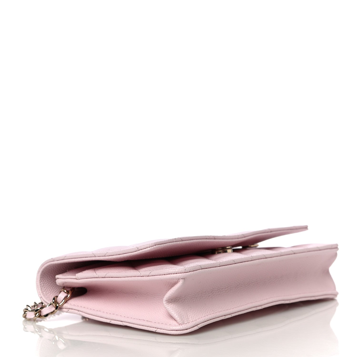 Chanel Caviar Quilted Wallet On Chain WOC Light Pink 3 of 11