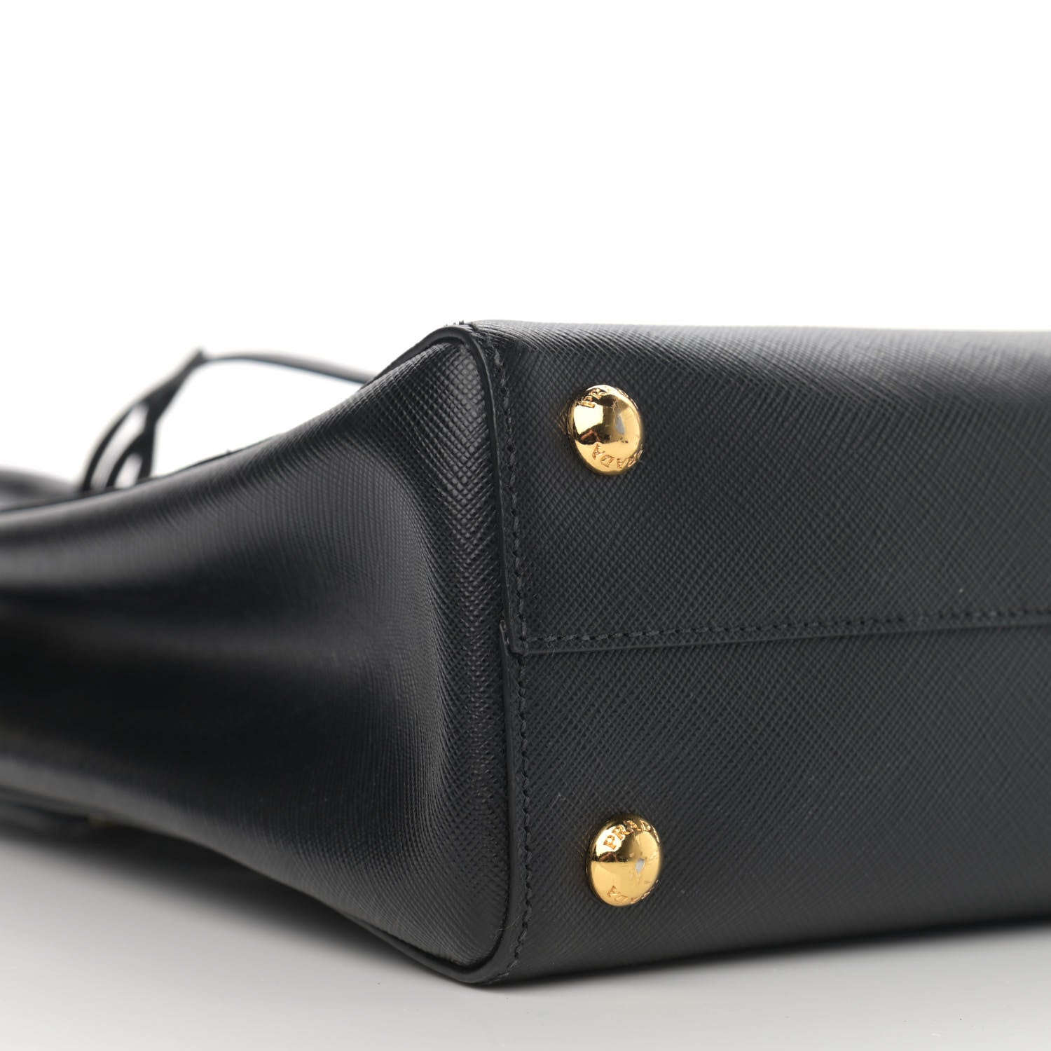 Prada Saffiano Lux Small Parabole Tote Black 9 of 12
