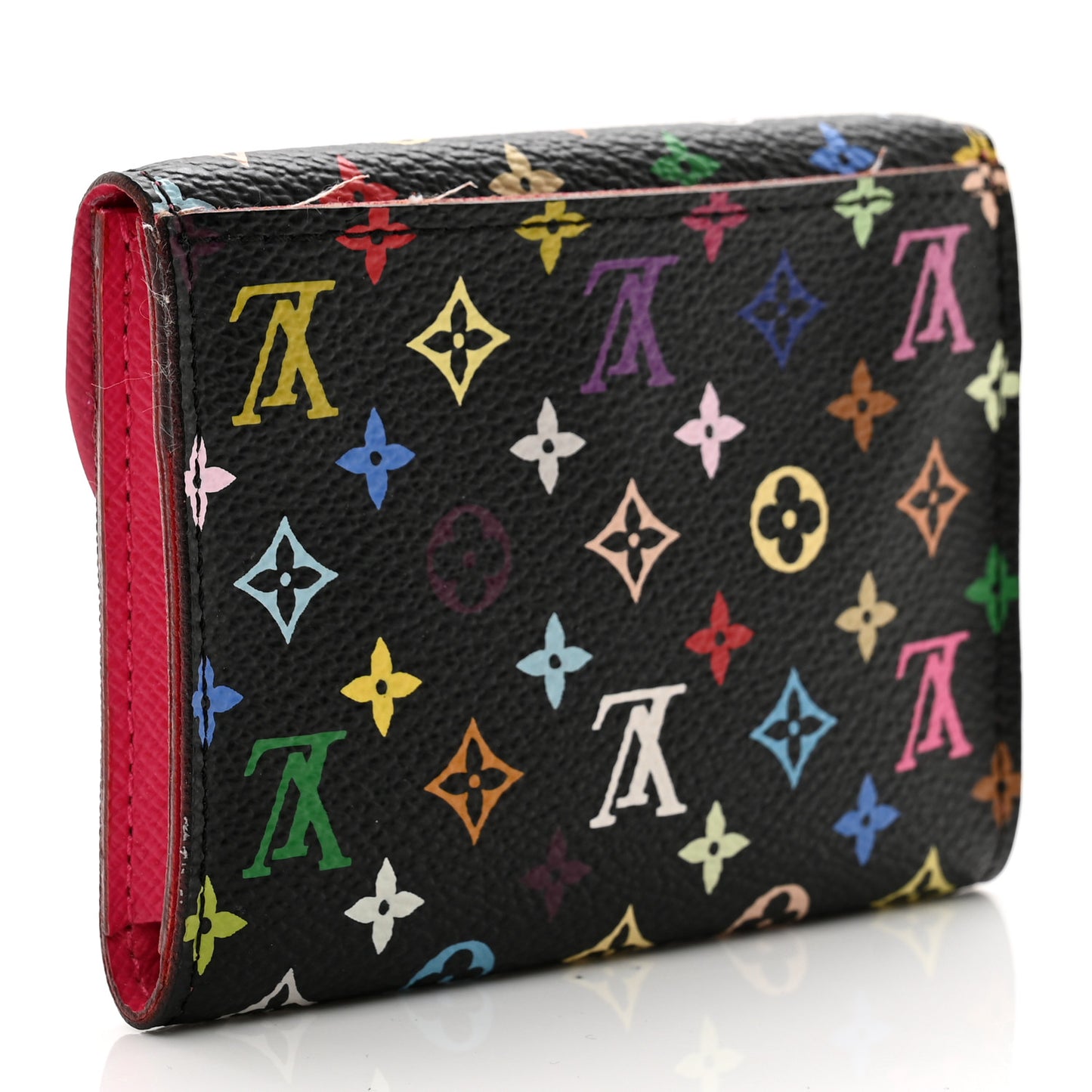Monogram Multicolor Business Card Holder Black Grenade