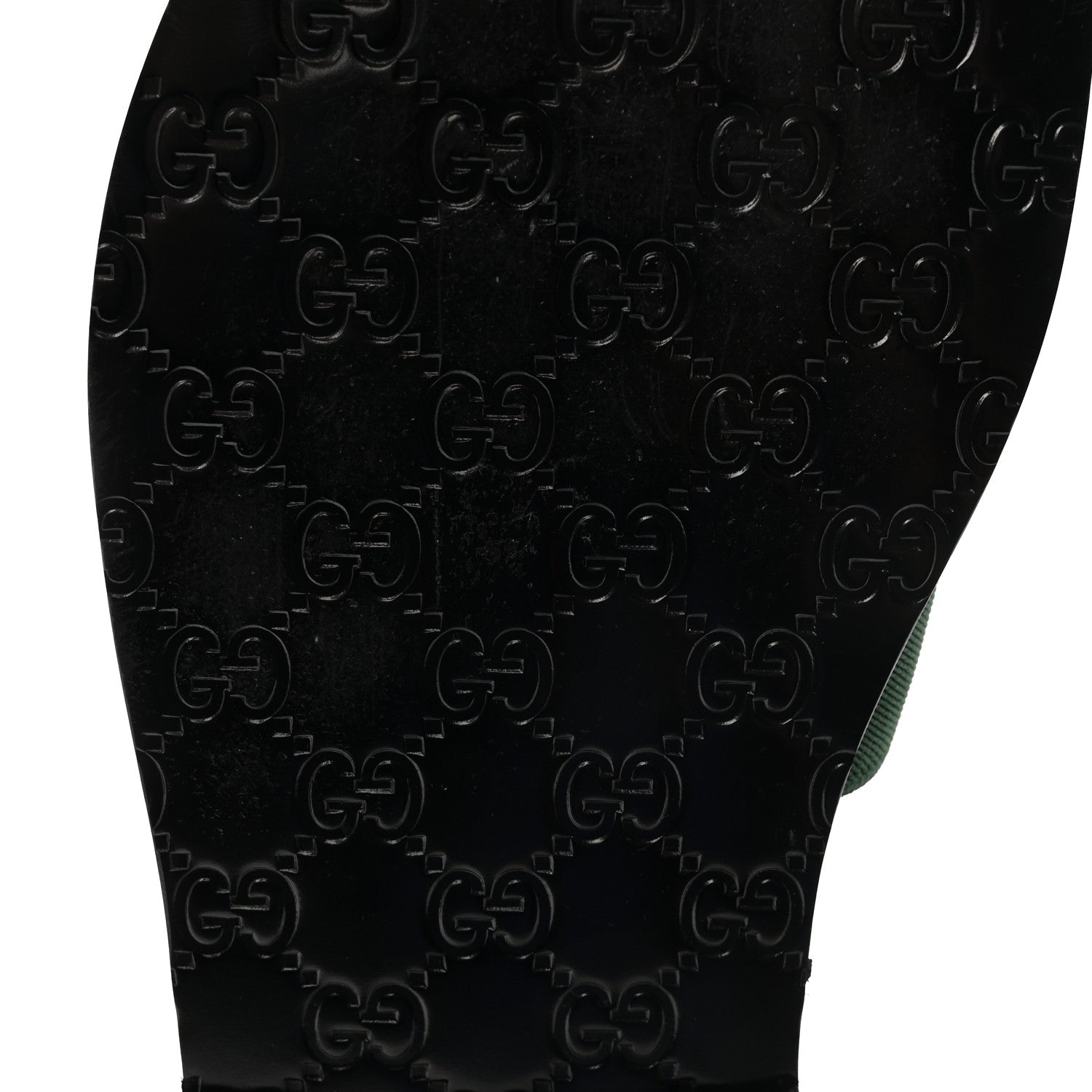 Gucci Calfskin Web Interlocking G Mens Riviera Slide Sandals 10 Black Green Red 7 of 8