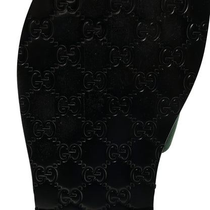 Gucci Calfskin Web Interlocking G Mens Riviera Slide Sandals 10 Black Green Red 7 of 8