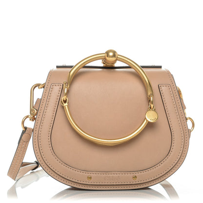 Chloe Calfskin Suede Small Nile Bracelet Bag Biscotti Beige 1 of 8