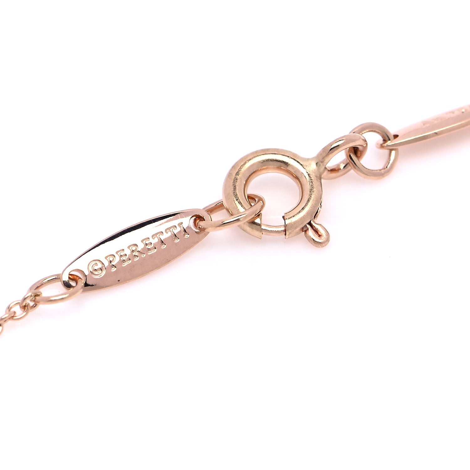 Tiffany 18K Rose Gold Diamond .07ct Elsa Peretti Diamonds by the Yard Bracelet 4 of 6