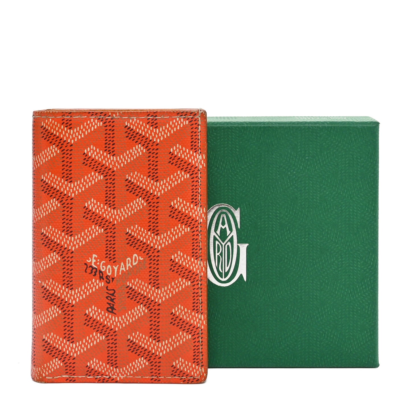 Goyardine Saint Pierre Card Holder Orange