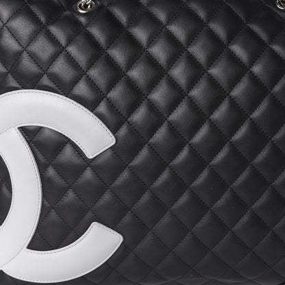 Chanel Calfskin Quilted Large Cambon Bag Black 10 of 12
