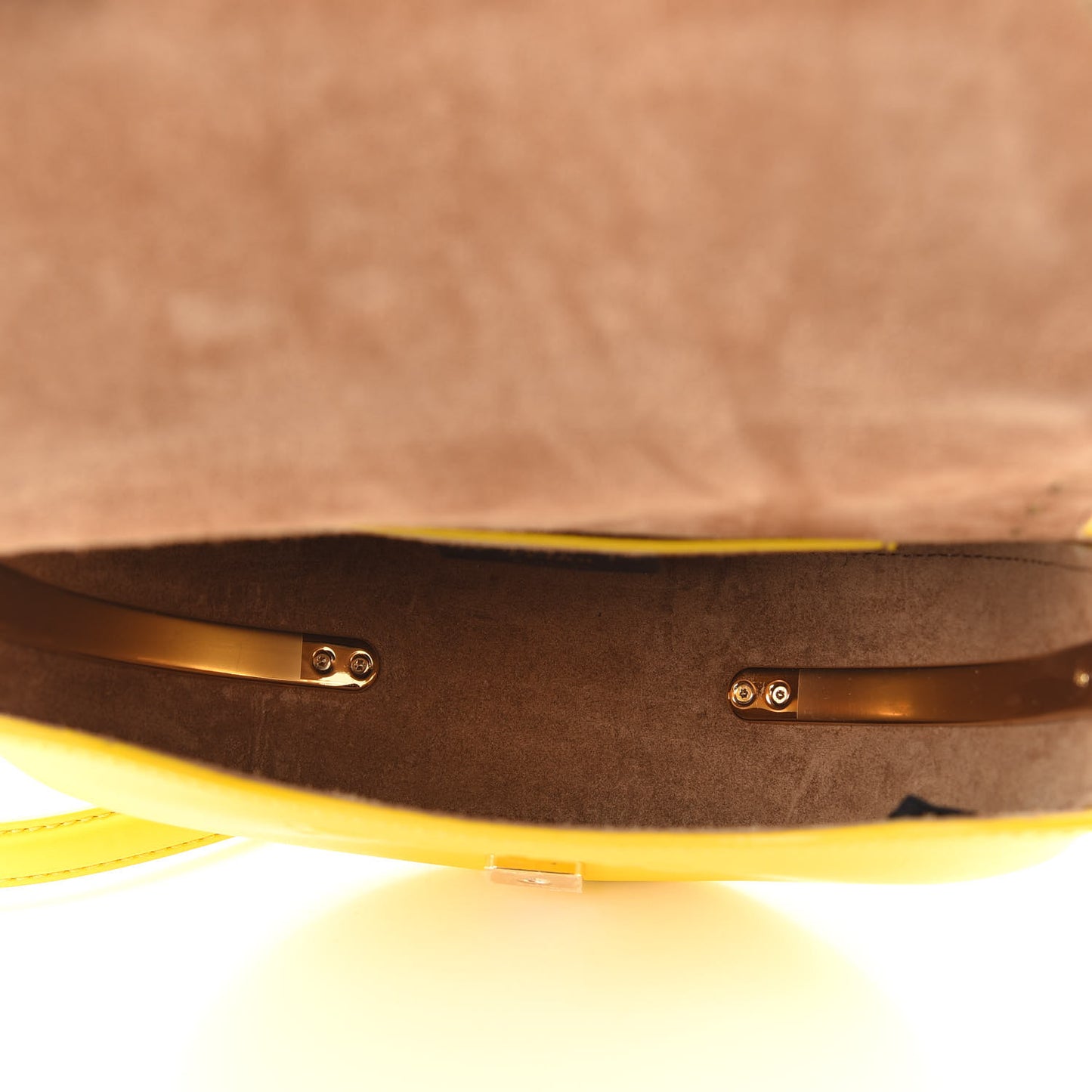 Vitello King Plexiglass Moonlight Shoulder Bag Lemon