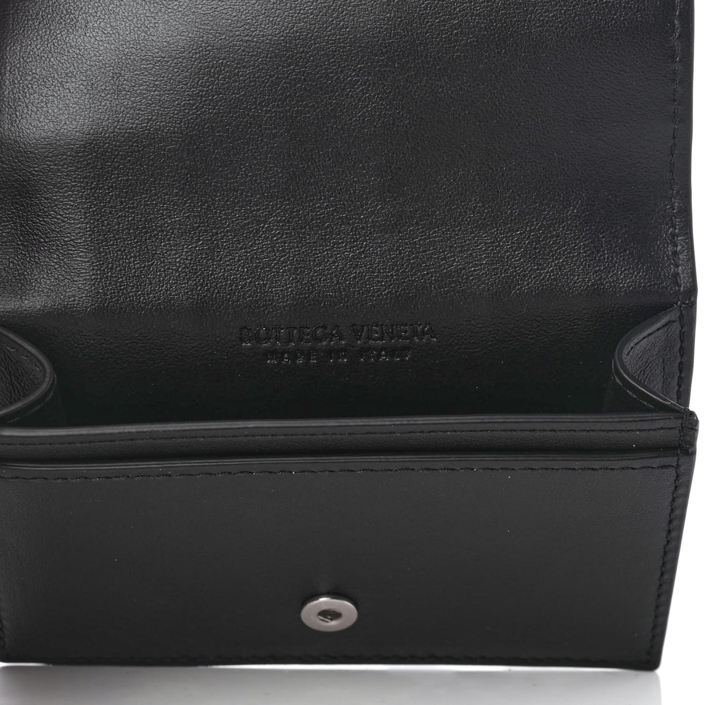 Nappa Intrecciato Card Holder Black