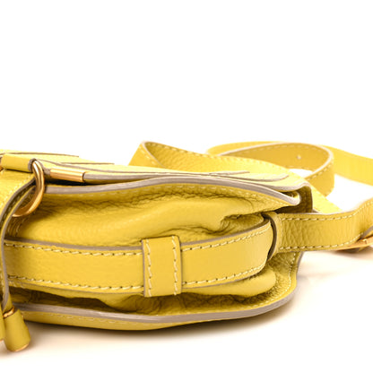 Chloe Calfskin Mini Marcie Round Crossbody Bag Neon Yellow Neon Yellow 9 of 9