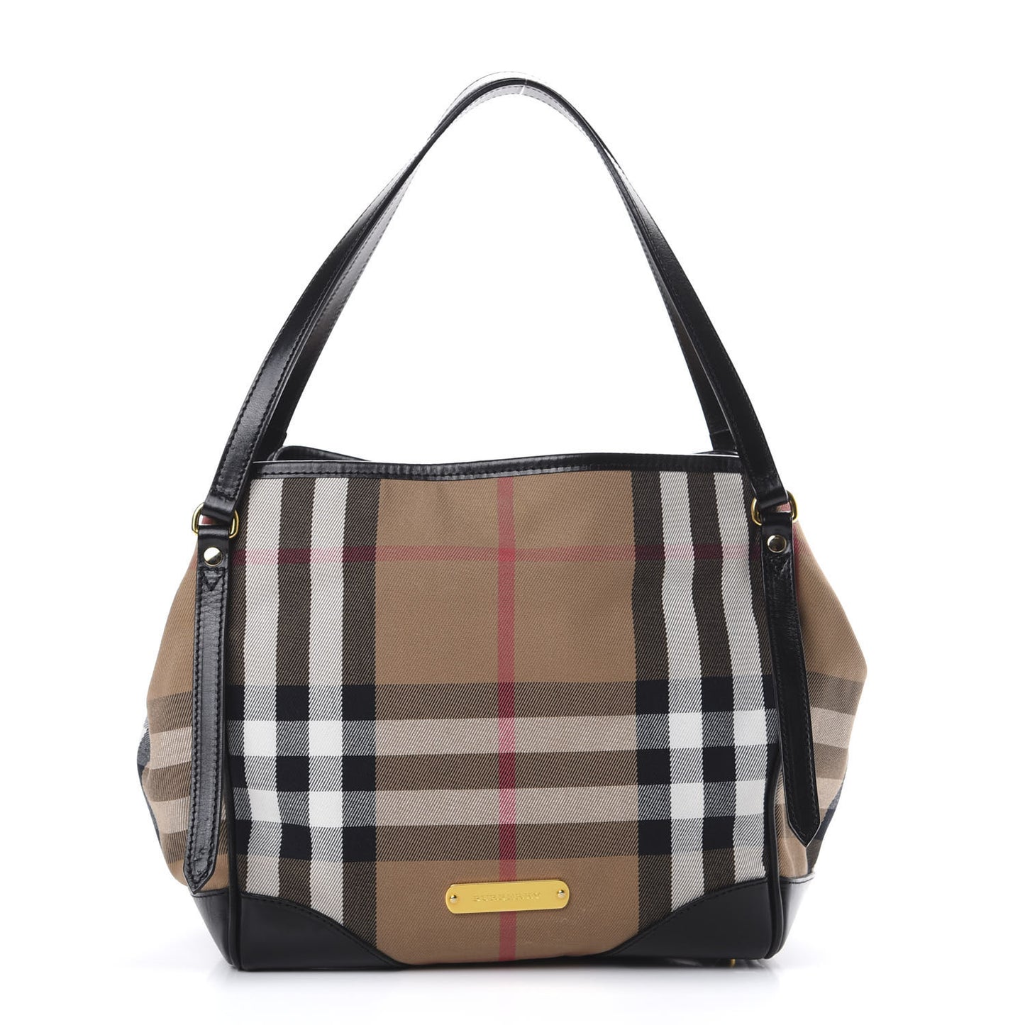 House Check Small Canterbury Tote Black