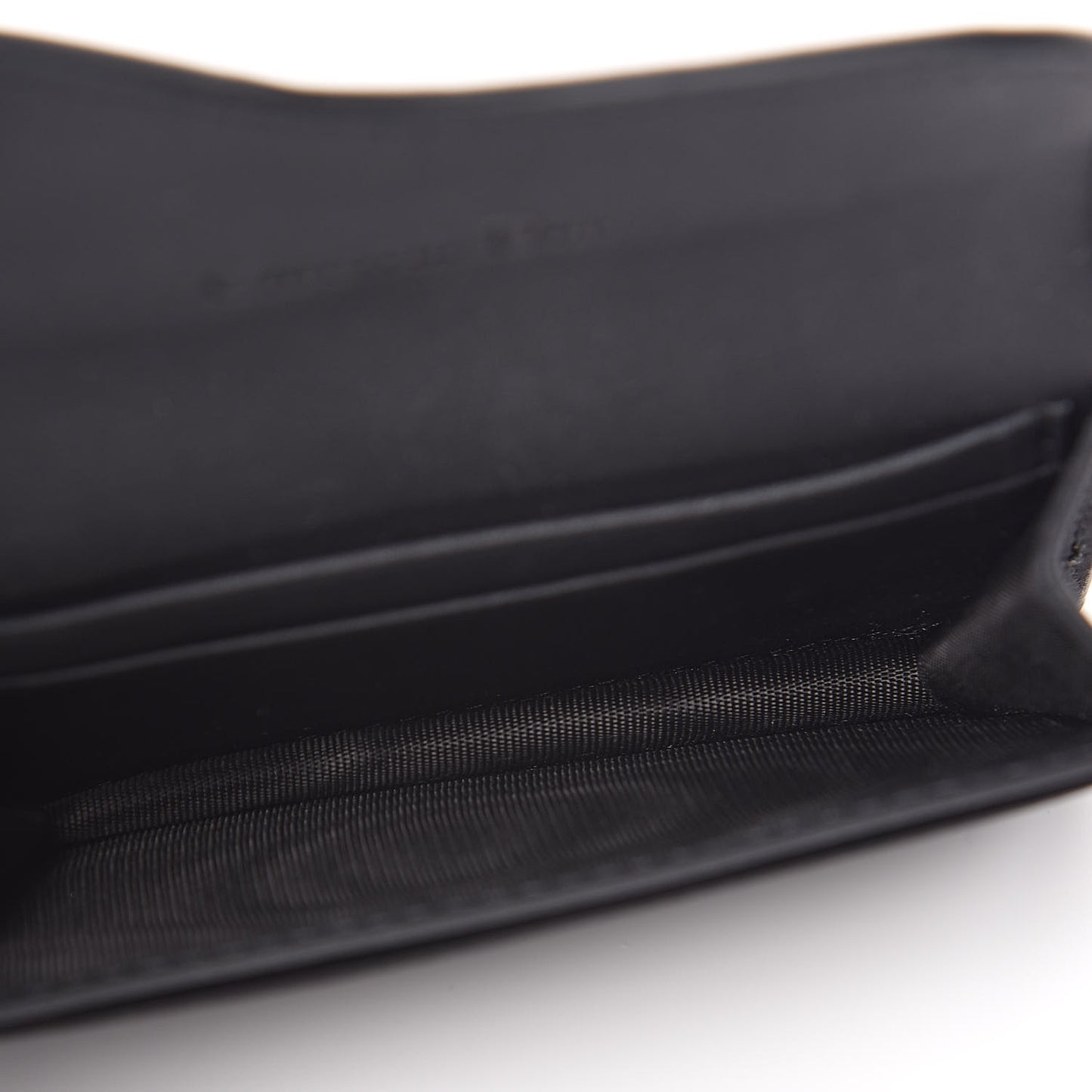 Ultra Matte Calfskin Saddle Card Holder Black
