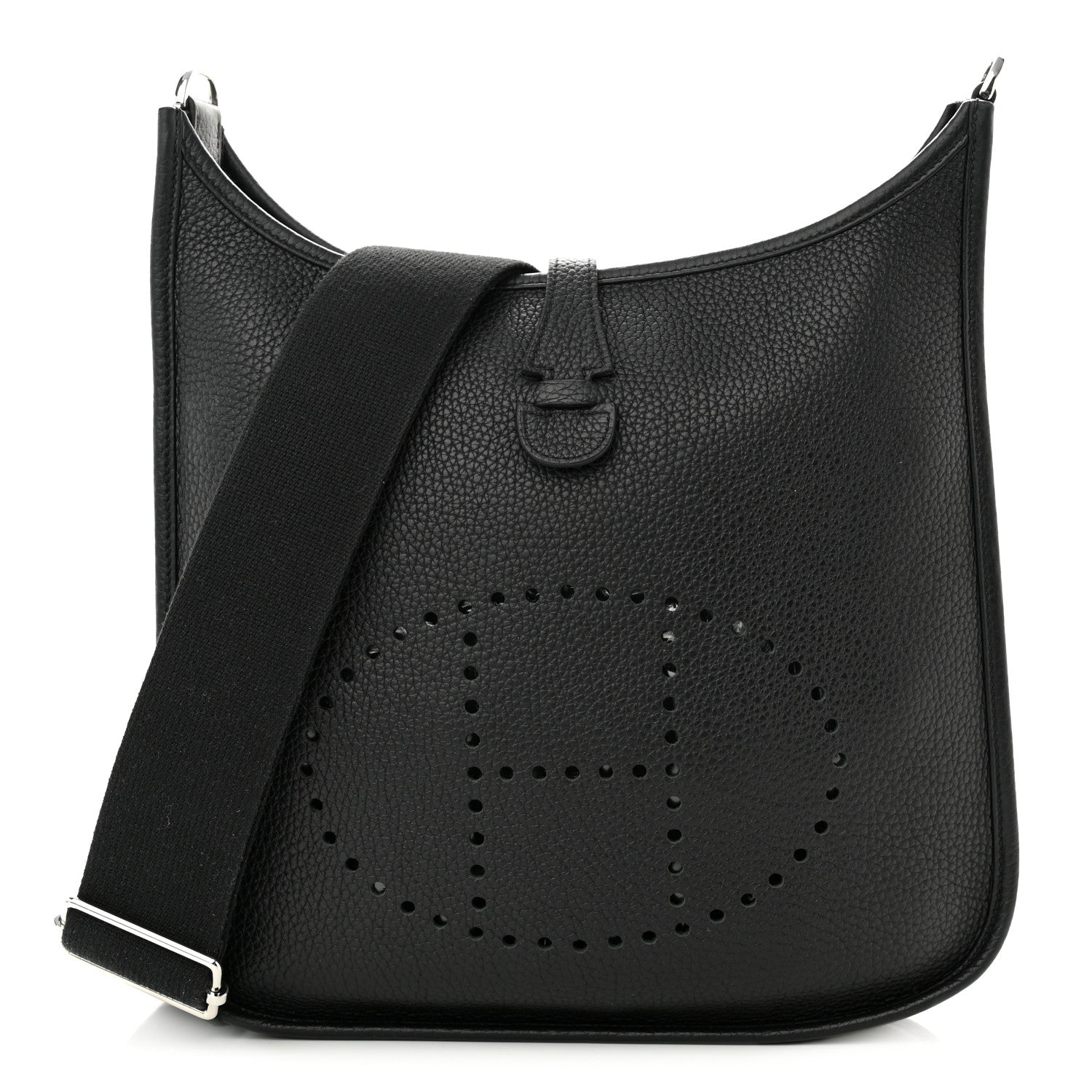 Hermes Taurillon Clemence Evelyne III PM Black 1 of 11