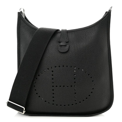 Hermes Taurillon Clemence Evelyne III PM Black 1 of 11