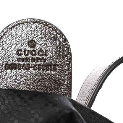 Gucci Denim GG Monogram Web Small Giglio Tote Dark Brown 7 of 11