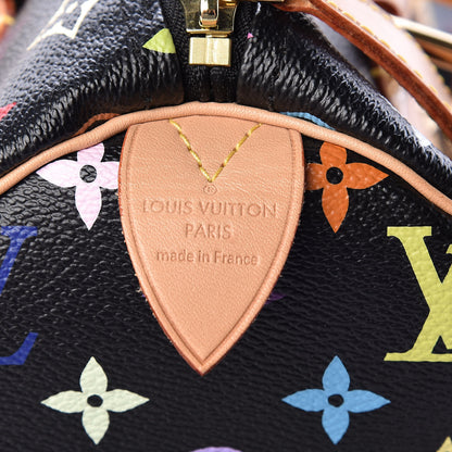 Louis Vuitton Monogram Multicolor Speedy 30 Black 6 of 9