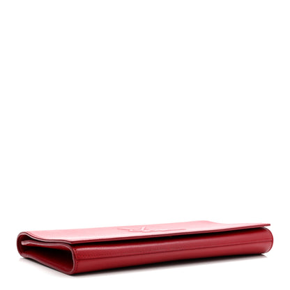 Saint Laurent Calfskin Monogram Large Belle De Jour Clutch Red 4 of 6