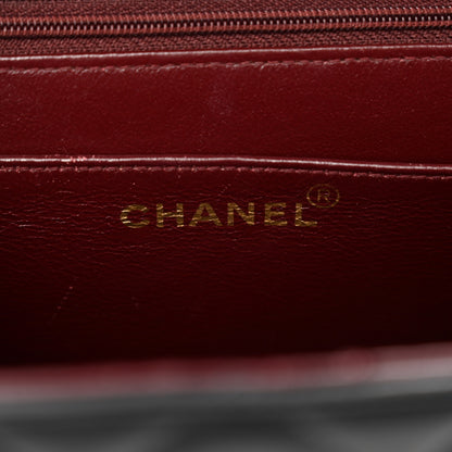 Chanel Lambskin Quilted XL Jumbo Single Flap Black 7 of 11