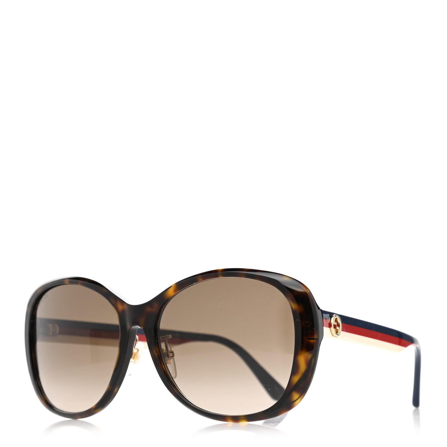 Acetate Round Eye GG Web Sunglasses GG0849SK Havana