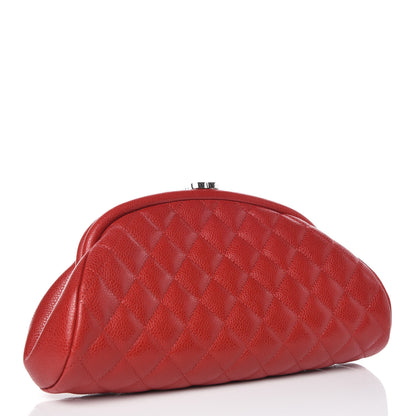 Chanel Caviar Quilted Timeless Clutch Red 3 of 10