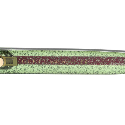 Gucci Acetate Square Frame Web Glitter Sunglasses GG0036S Havana 5 of 7