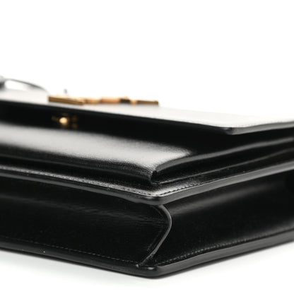Saint Laurent Calfskin Medium Monogram Sunset Black 10 of 10