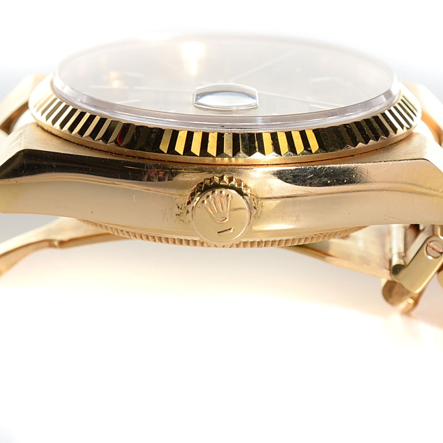 18K Yellow Gold 36mm Oysterquartz Day-Date Watch Champagne 19018