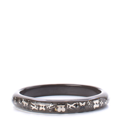 Louis Vuitton Resin Swarovski Medium Inclusion Bracelet PM Grey 3 of 4