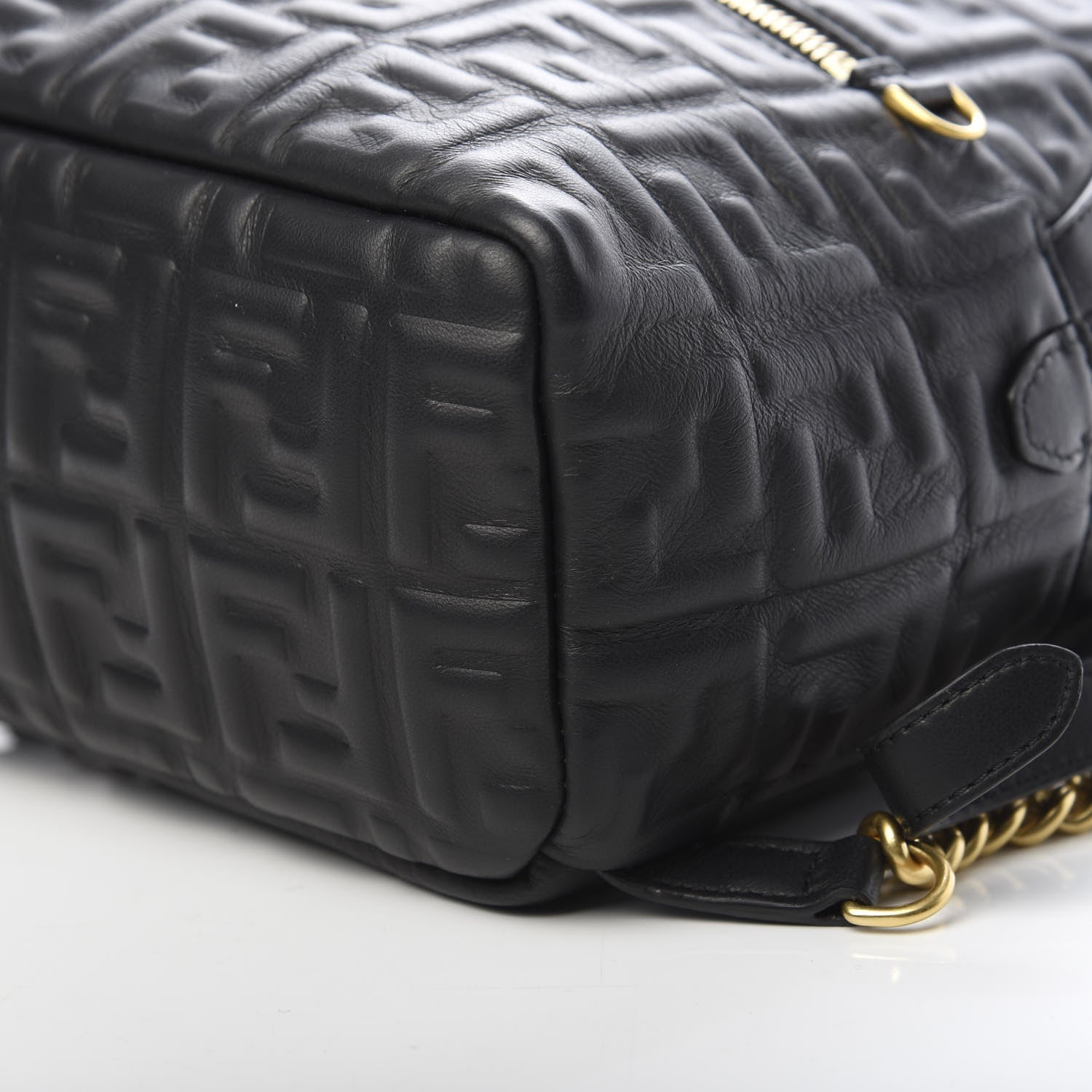 Fendi Nappa FF 1974 Embossed Mini Backpack Black 8 of 9