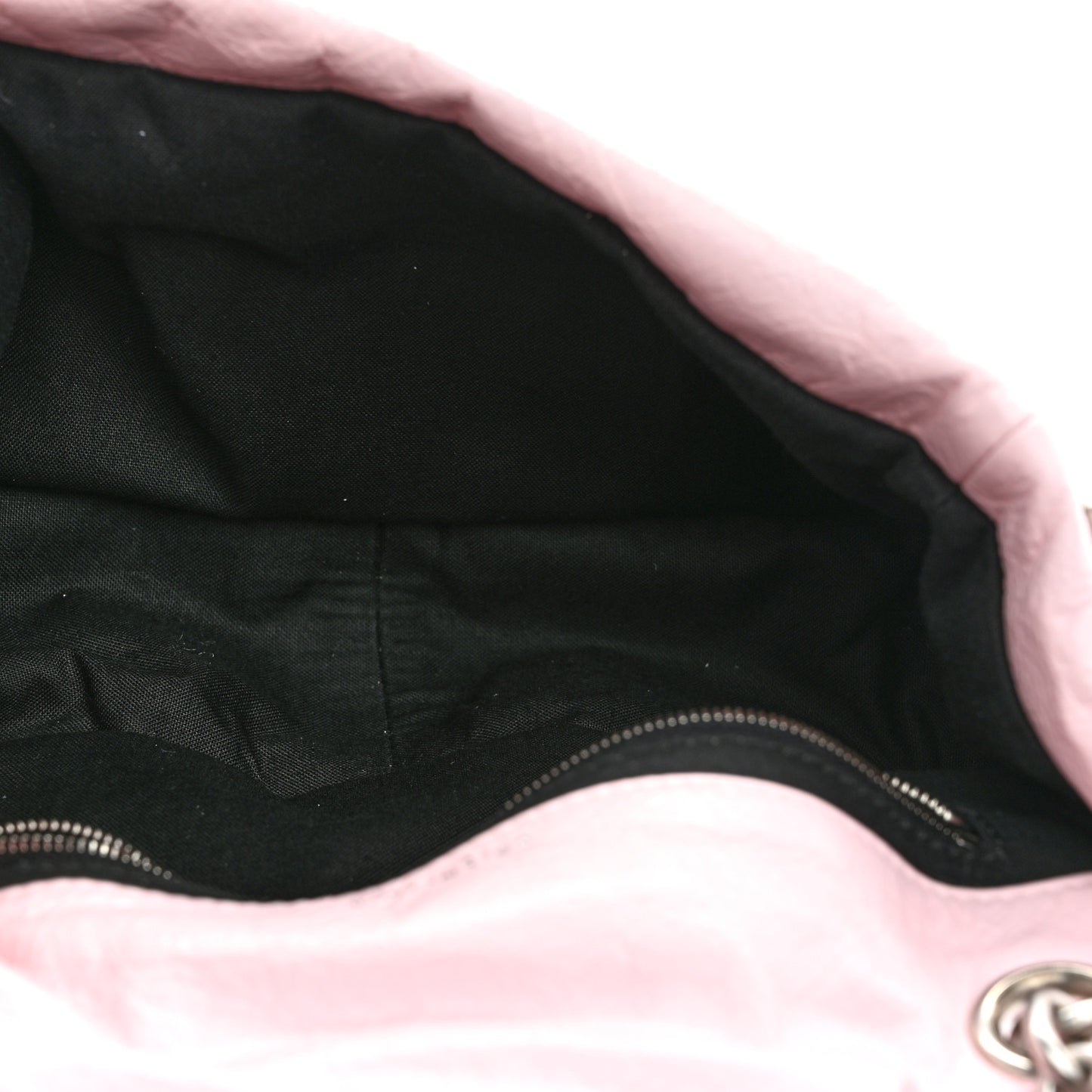 Arena Calfskin Mini Monaco Chain Shoulder Bag Petal Pink