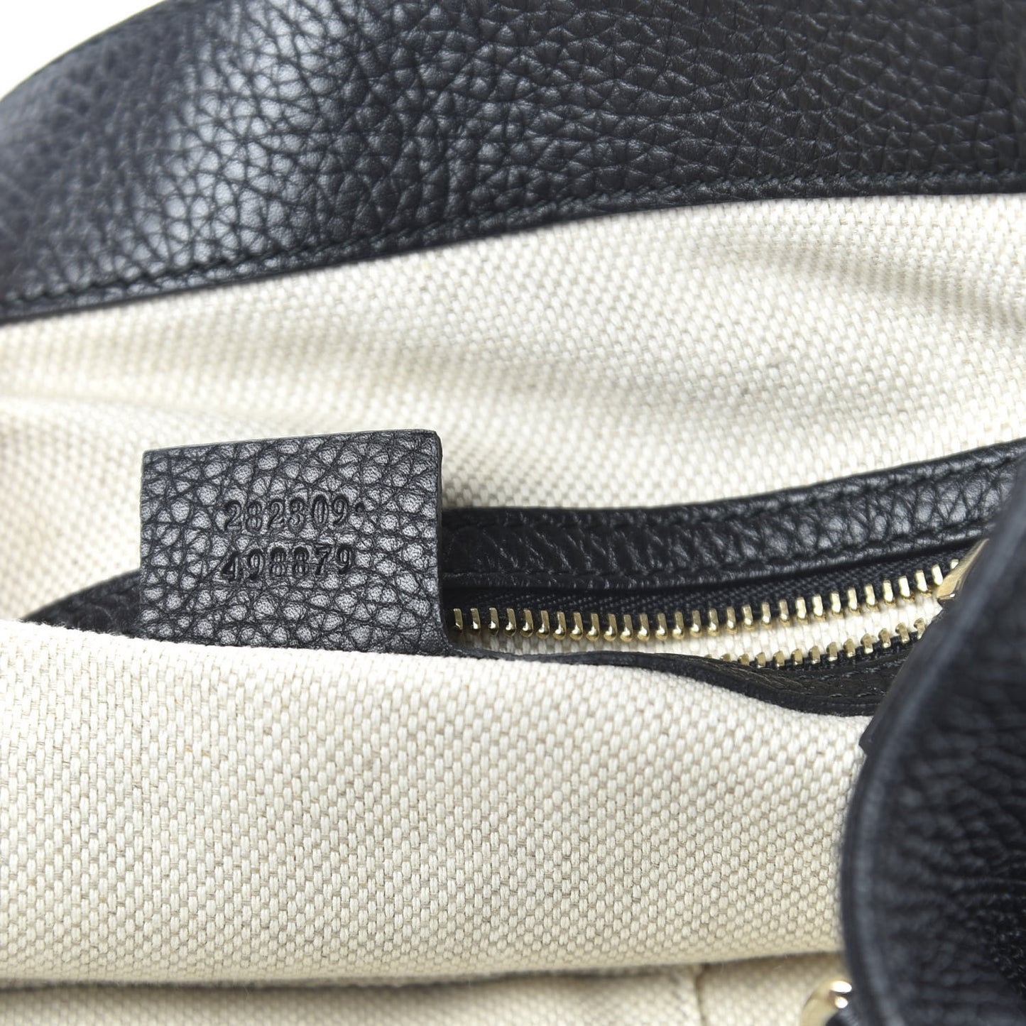 Pebbled Calfskin Medium Soho Shoulder Bag Black