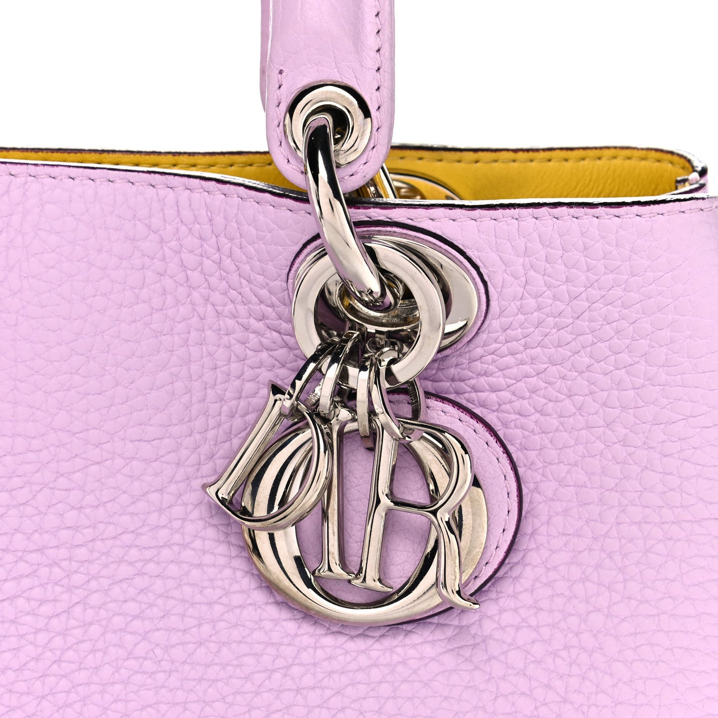 Bullcalf Mini Diorissimo Tote Pink Yellow
