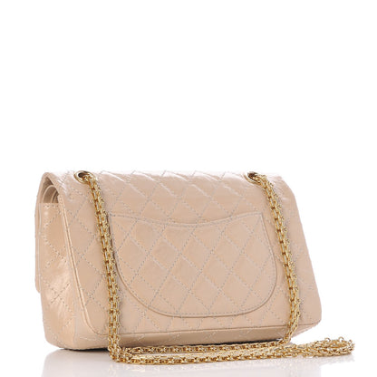 Chanel Distressed Calfskin Quilted 2.55 Reissue 225 Flap Beige 4 of 10