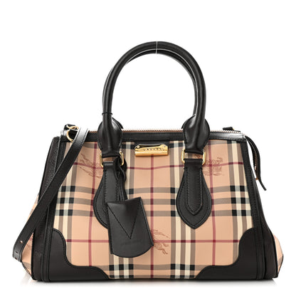 Burberry Haymarket Check Small Gladstone Chocolate 1 of 18