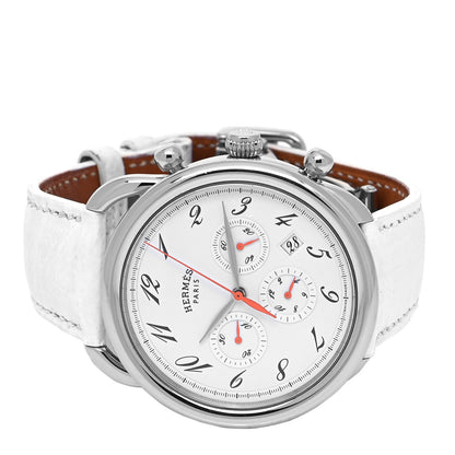 Hermes Stainless Steel Courchevel 43mm Arceau Automatic Watch Blanc 2 of 4