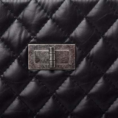 Chanel Aged Calfskin Quilted Reissue 2.55 Tote Black 10 of 10