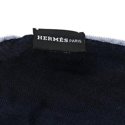Hermes Cashmere Silk Blason Losange Scarf MM 4 of 5