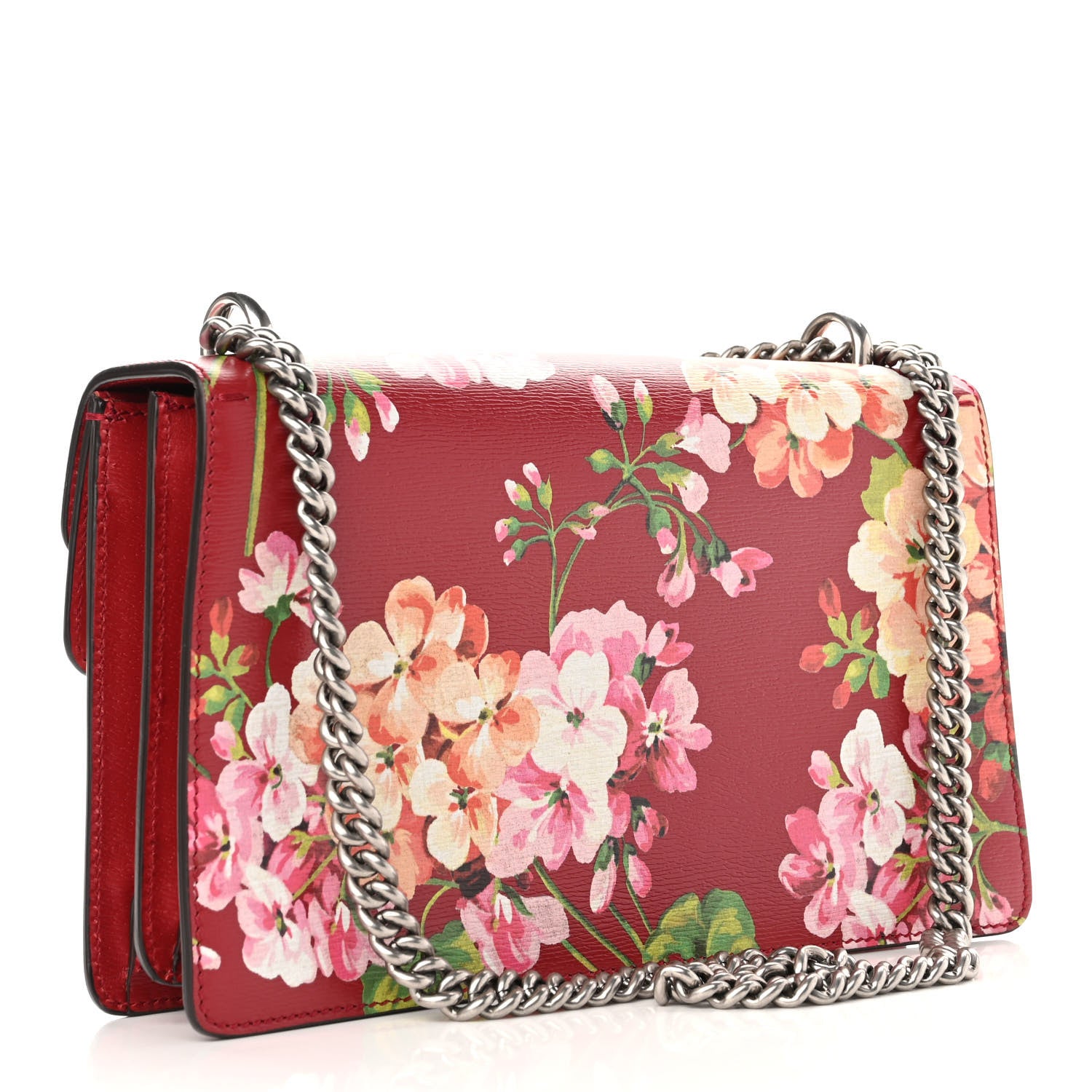 Gucci Calfskin Blooms Print Small Dionysus Shoulder Bag Romantic Cherry Multicolor 3 of 10