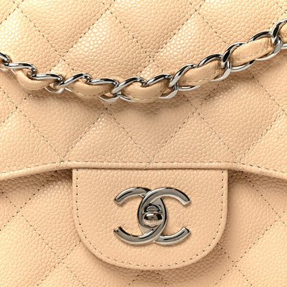 Chanel Caviar Quilted Jumbo Double Flap Beige Clair 9 of 12