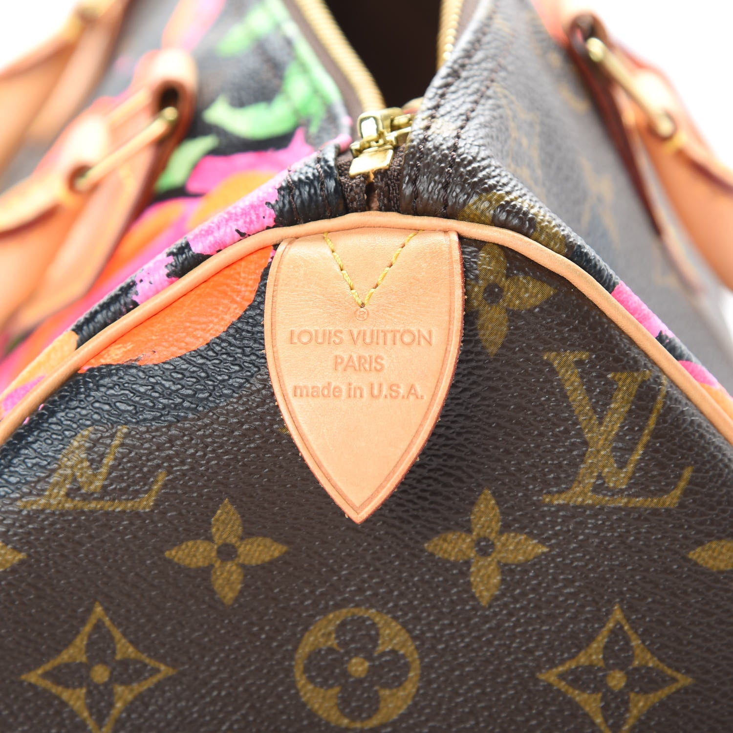 Louis Vuitton Monogram Roses Speedy 30 6 of 13
