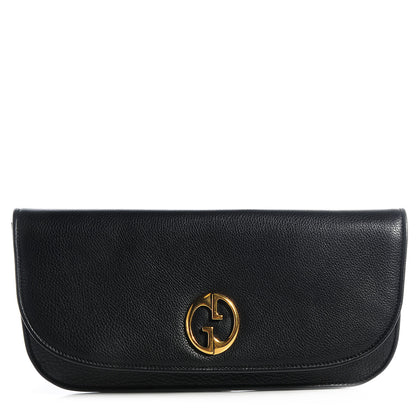 Gucci Leather 1973 Clutch Black 1 of 7