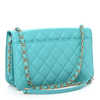 Chanel Calfskin Quilted Medium Everyday Chic Single Flap Turquoise 4 of 10