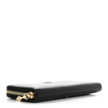 Christian Louboutin Calfskin Panettone Zip Around Wallet Black 4 of 6