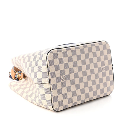 Louis Vuitton Damier Azur Braided Neonoe MM Blue 4 of 11