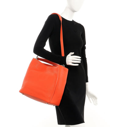 Fendi Cuoio Romano Selleria Large Anna Bucket Bag Arancio 3 of 8