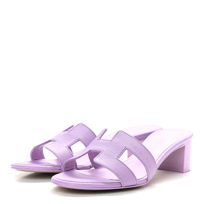 Hermes Epsom Oasis Sandals 37 Violet Amethyste 3 of 9