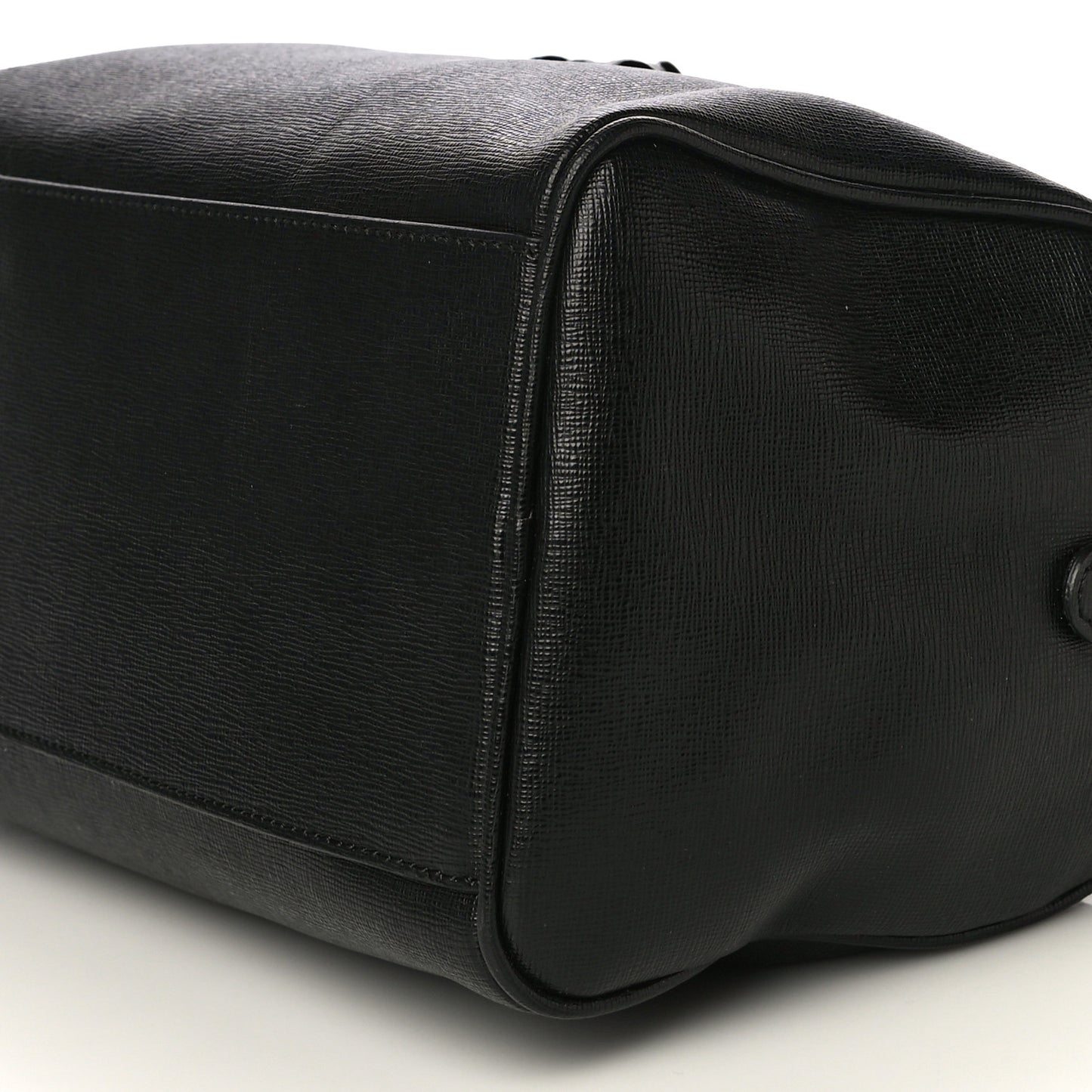 Saffiano Calfskin Palazzo Duffle Bag Black