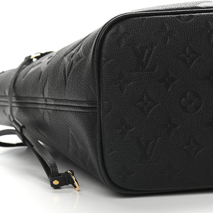 Louis Vuitton Empreinte Monogram Giant Neverfull MM Black 9 of 10