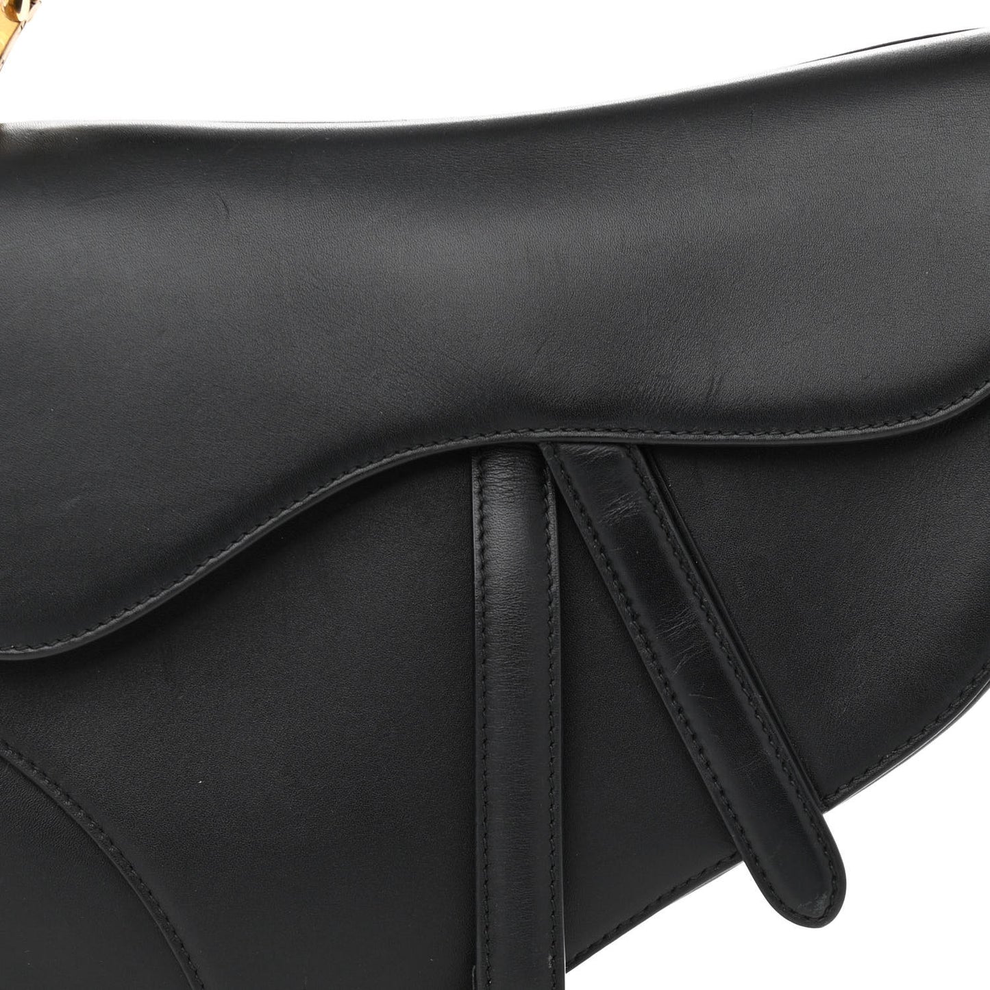 Calfskin Saddle Bag Black